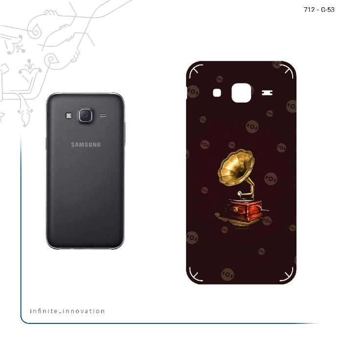 برچسب پوششی ماهوت مدل Gramophone Nostalgia مناسب برای گوشی موبایل سامسونگ Galaxy J5