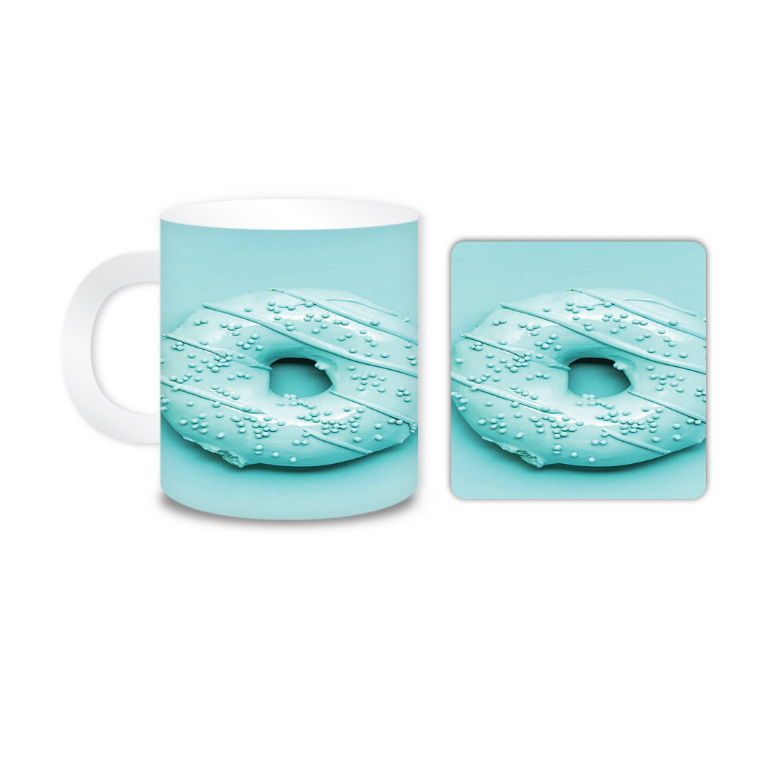 ماگ مدل دونات کد 1366 به همراه زیر لیوانی