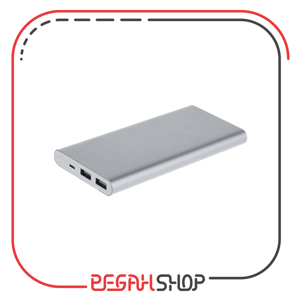 پاور بانک Xiaomi ظرفیت 10000 دو پورت ورژن2 مدل PLM09ZM