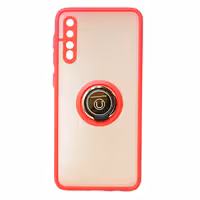 قاب محافظ مات انگشتی سامسونگ آ50اس آ50 و آ30اس a50s ،a30s، a50 Translucent Matte Hybrid Ring Case samsung قرمز