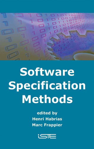 خرید و دانلود نسخه کامل کتاب Software Specification Methods