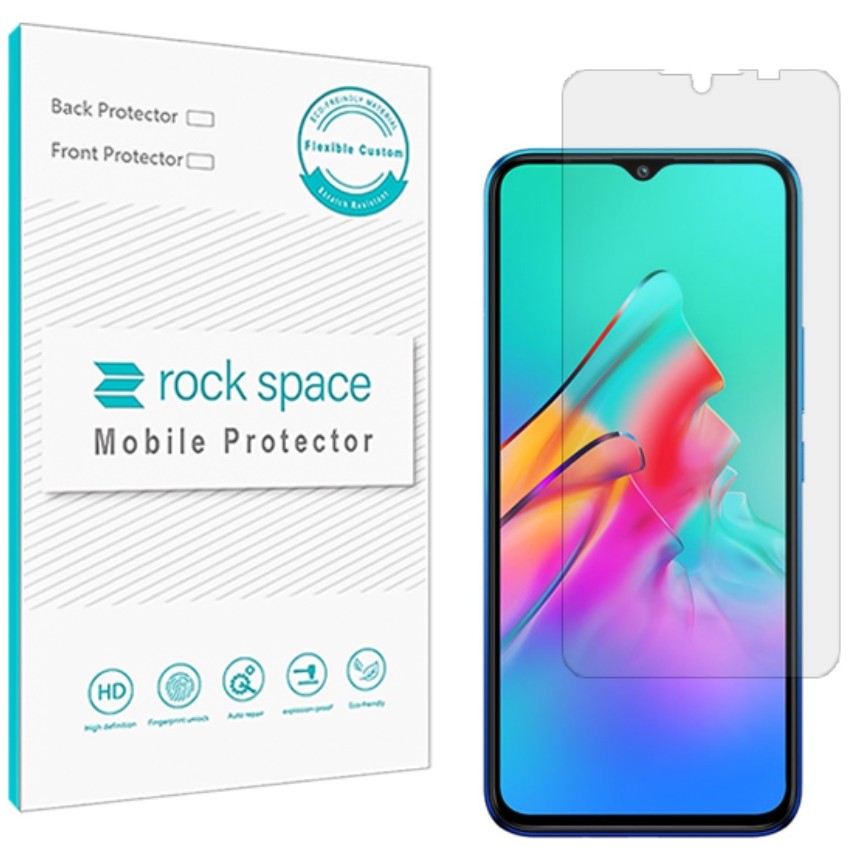 گلس نانو هیدروژل شفاف و ضد ضربه گوشی اینفینیکس Smart HD 2021 برند راک اسپیس     