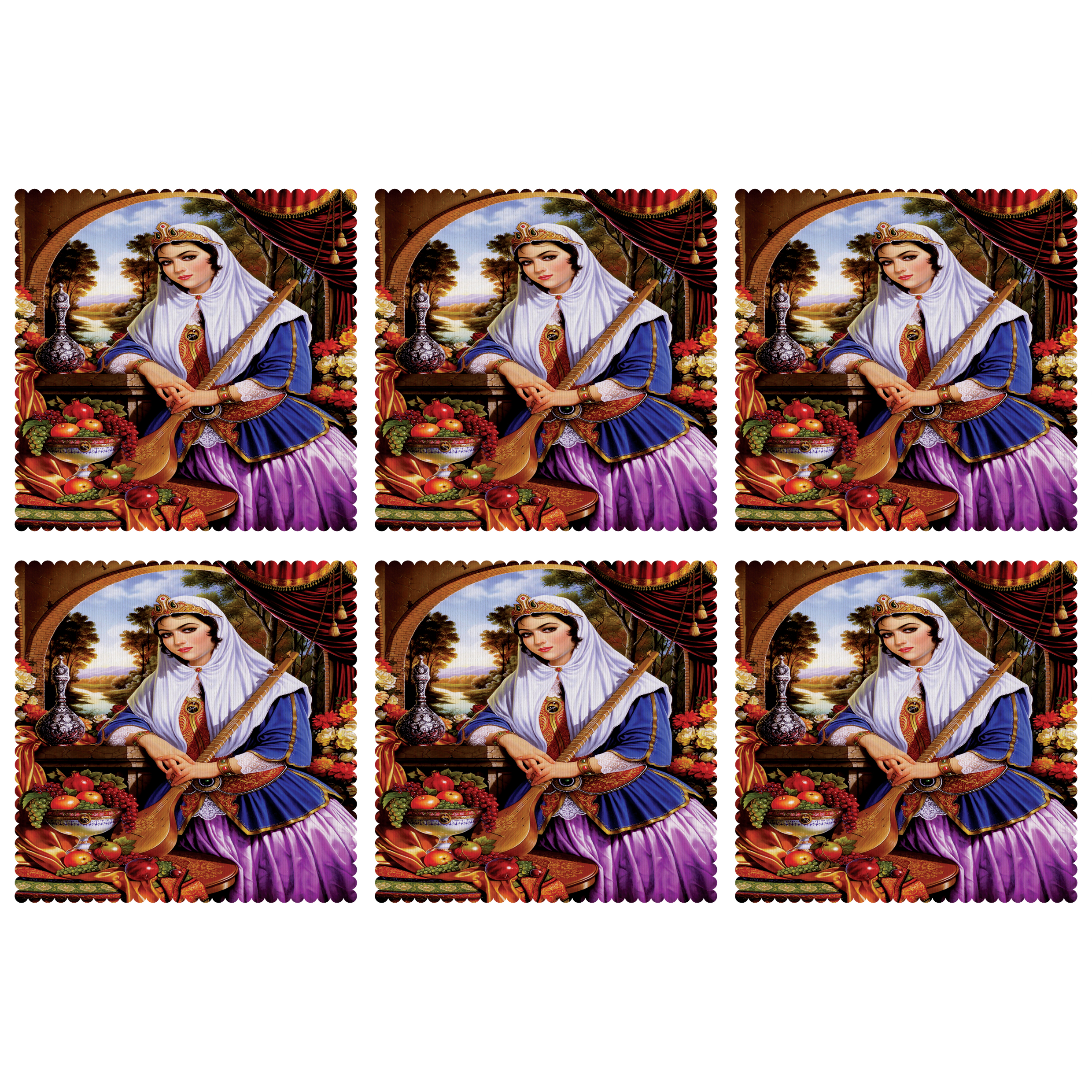 زیربشقابی مدل U1-42327 بسته 6 عددی