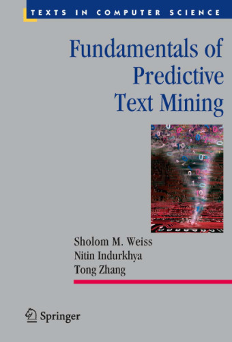 خرید و دانلود نسخه کامل کتاب Fundamentals of Predictive Text Mining