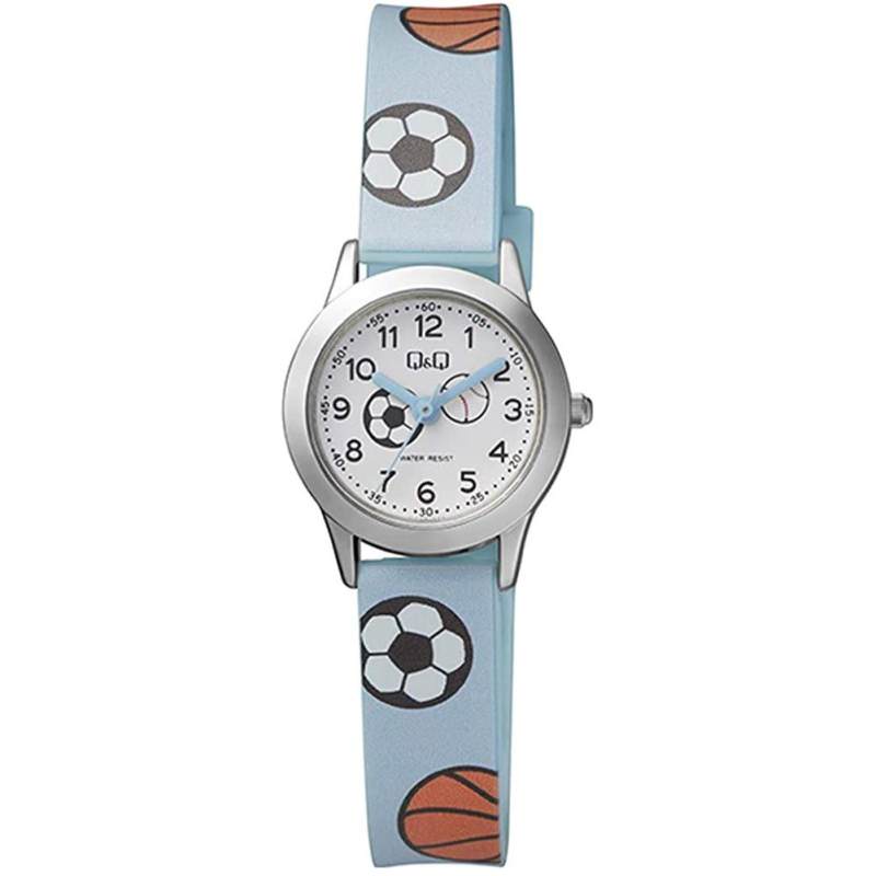 ساعت پسرانه کیو اند کیو طرح توپ مدل Q&Q) QC29J344Y)