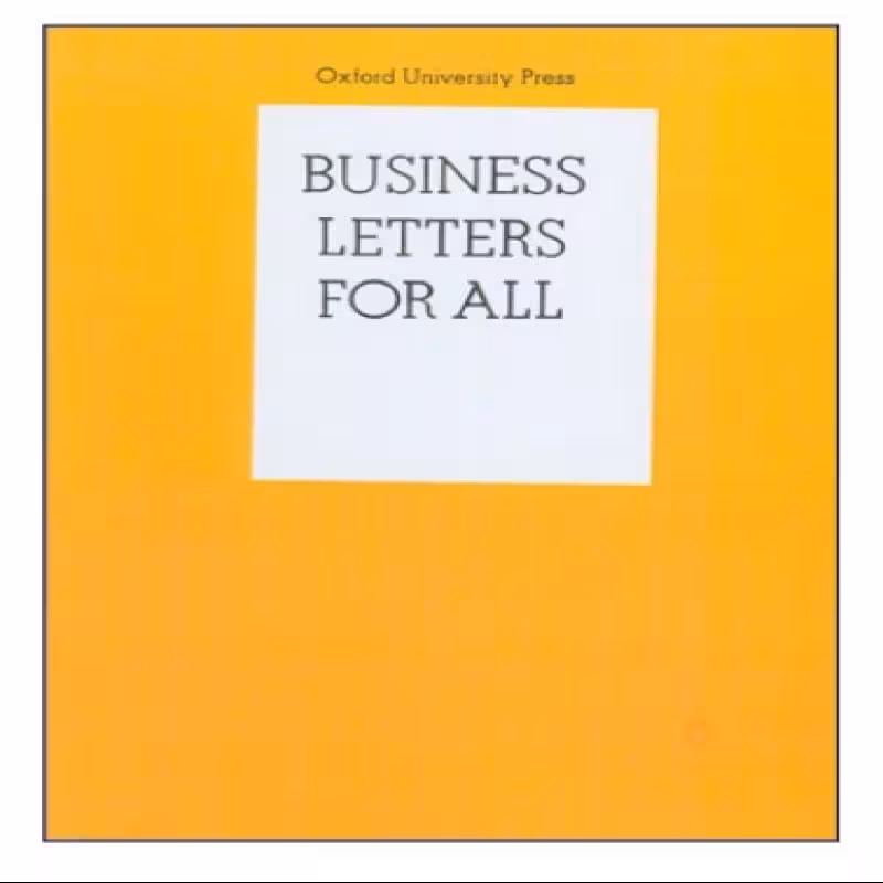 Business Letters For All کتاب