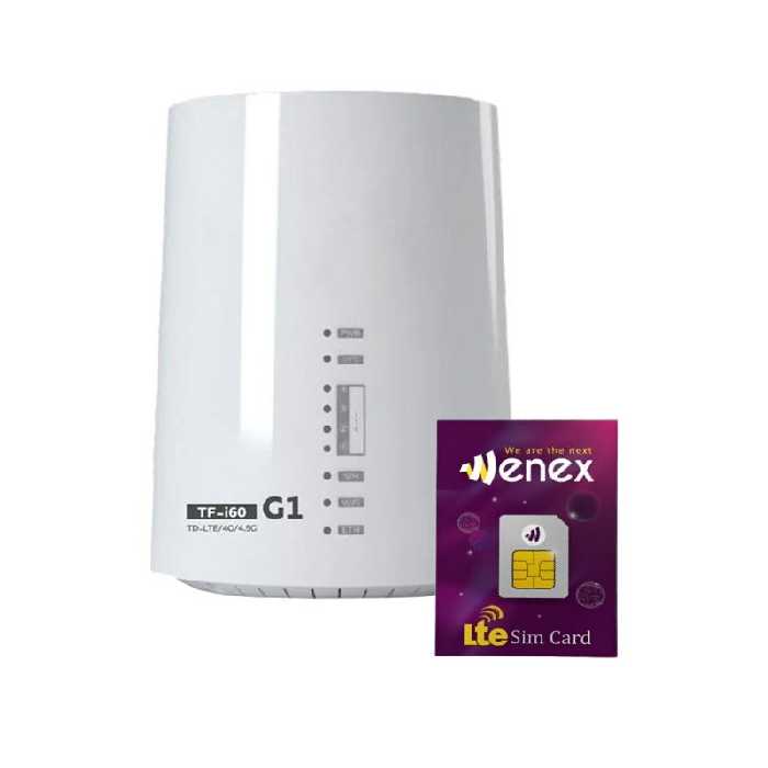مودم 4G/TD-LTE وینکس مدل TF-i60 G1 به همراه 100 گیگ اینترنت سه ماهه