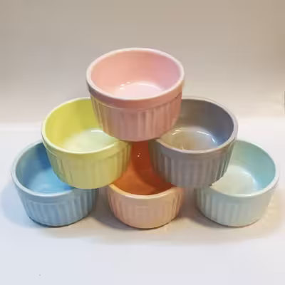 پیاله طرح کاپ کیک بسته 6 عددی