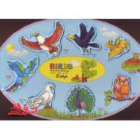 پازل چوبی آشنایی با پرندگان (چوبی) دهکده - فروشگاه کتاب اشراق