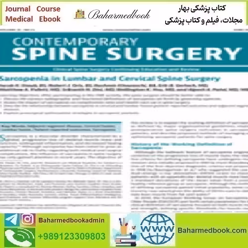 Contemporary Spine Surgery Volume 25 1 to 6 2024 TRUE P