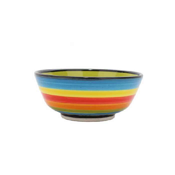 کاسه سرامیکی مدل میبدی رنگین کمان