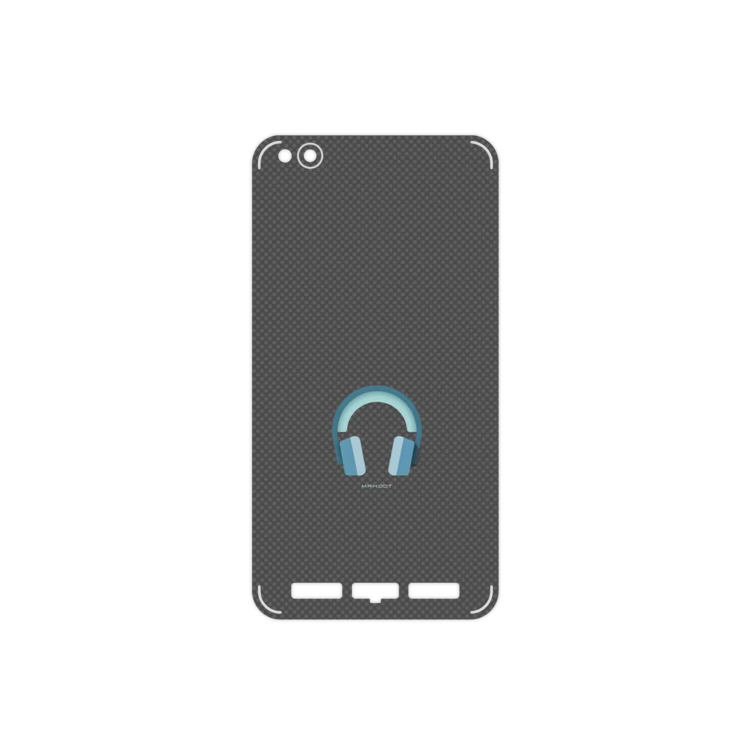 برچسب پوششی ماهوت مدل Minimal Headphone Icon مناسب برای گوشی موبایل شیائومی Redmi 5A