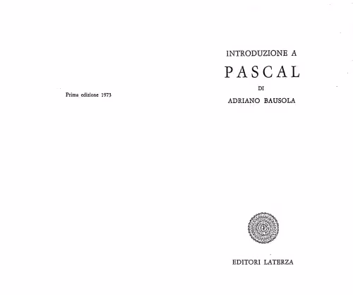 خرید و دانلود نسخه کامل کتاب Introduzione a Pascal