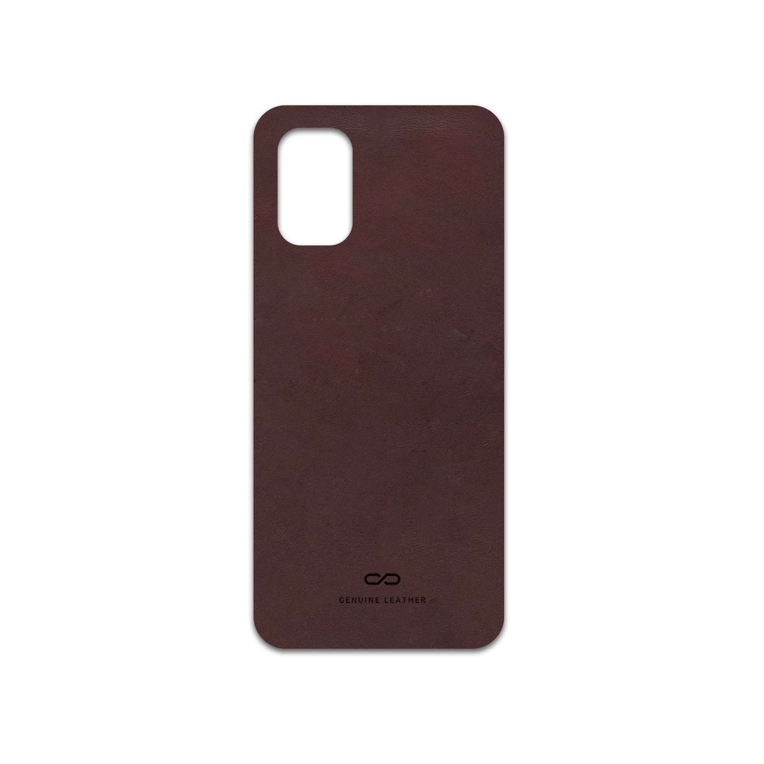 برچسب پوششی ماهوت مدل Matte-Dark-Brown-Leather مناسب برای گوشی موبایل نوکیا G21