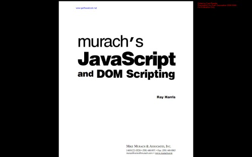 خرید و دانلود نسخه کامل کتاب Murachs javascript and DOM Scripting