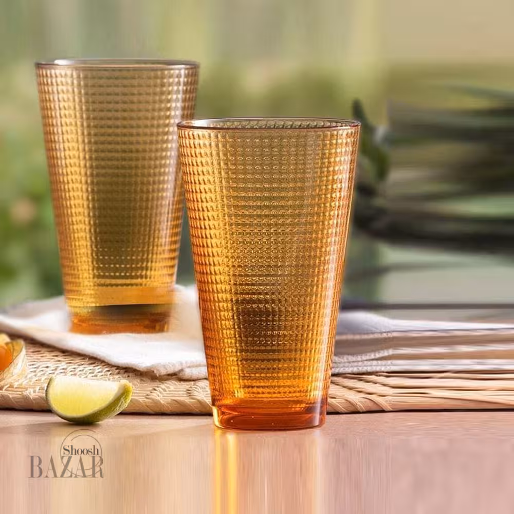 لیوان بلند جنریشن عسلی پاشاباغچه کد 30036