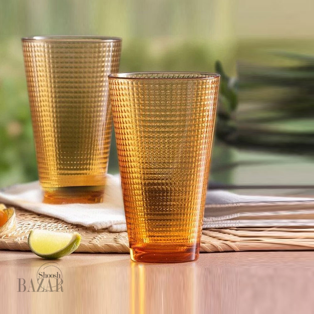 لیوان بلند جنریشن عسلی پاشاباغچه کد 30036