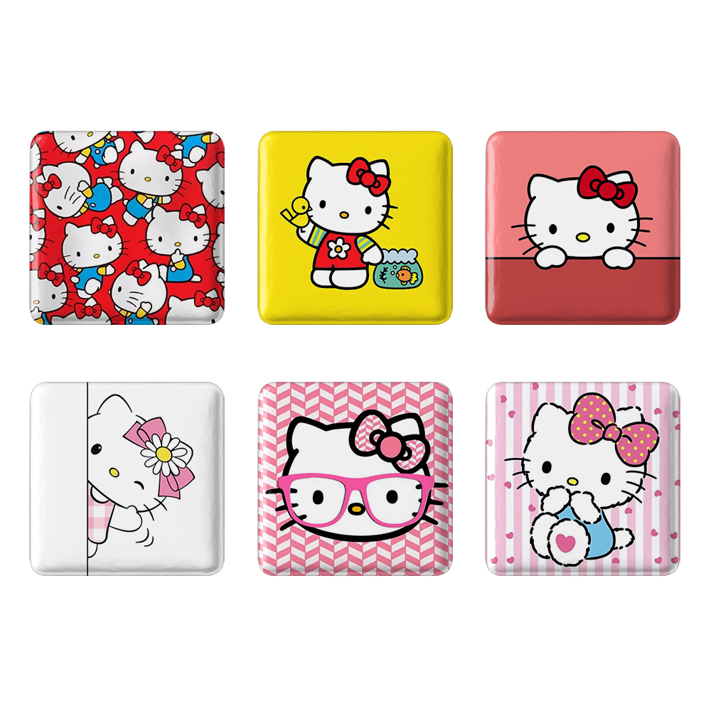 پیکسل خندالو مدل هلو کیتی کد 125B مجموعه 6 عددی