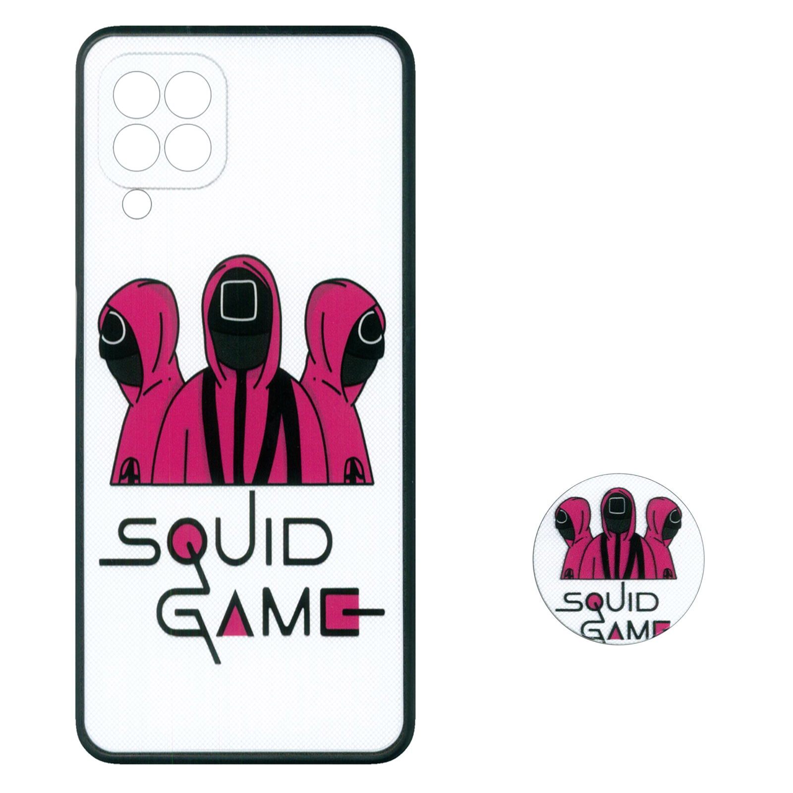 کاور طرح Squid Game کد 1560 مناسب برای گوشی موبایل سامسونگ Galaxy A22 4G به همراه پایه نگهدارنده