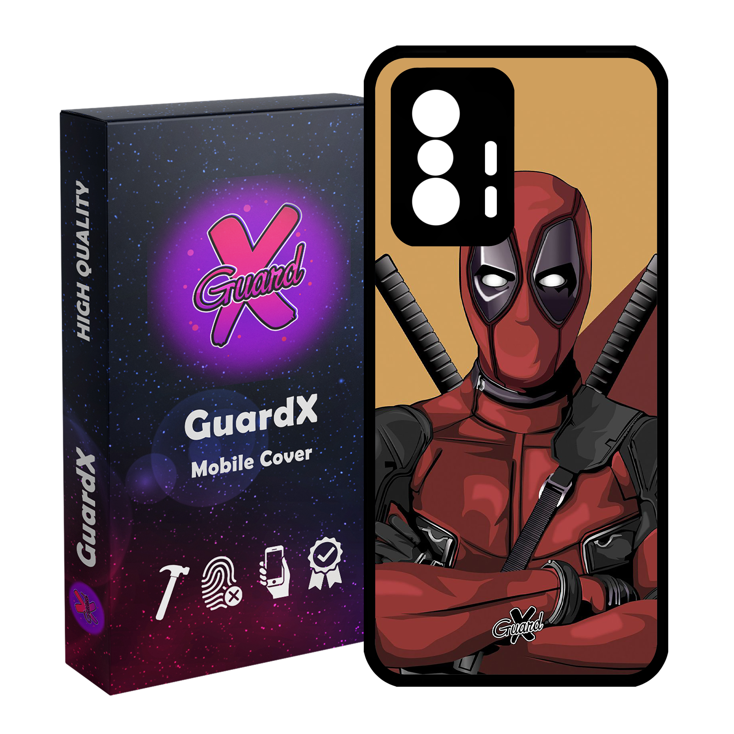 کاور گارد ایکس طرح Dead Pool مدل Glass10091 مناسب برای گوشی موبایل شیائومی 11T Pro / 11T