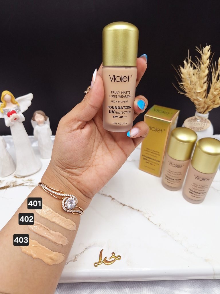 کرم پودر شیشه ای ویولت Violet دارای SPF  30 کیفیت عالی  کد 4038