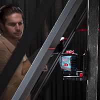 تراز لیزری دوخط 360 درجه با قابلیت عملکرد شاقول رونیکس کد محصول: RH-9504   گارانتی اصلی شرکت رونیکس