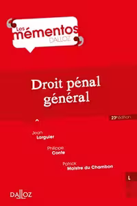 خرید و دانلود نسخه کامل کتاب Droit pénal général (Mémentos) (French Edition)