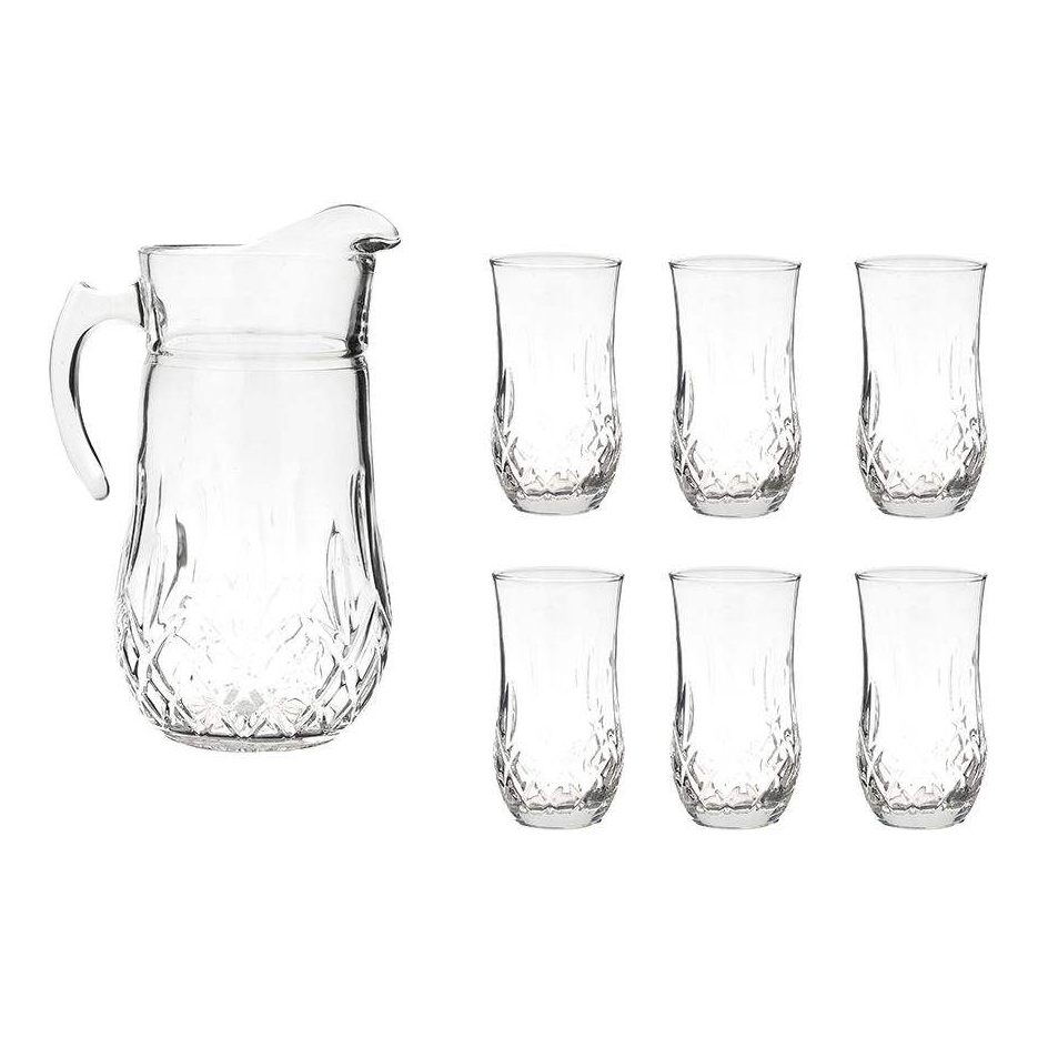 سرویس پارچ و لیوان 7 پارچه نوری تازه مدل لیونا کد 101