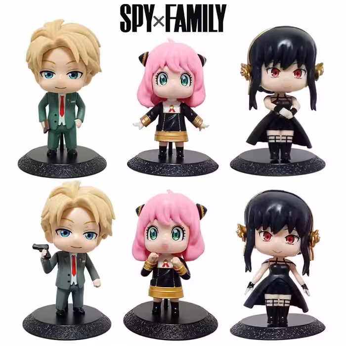 فیگور خانواده جاسوس Spy X Family مجموعه 6 عددی