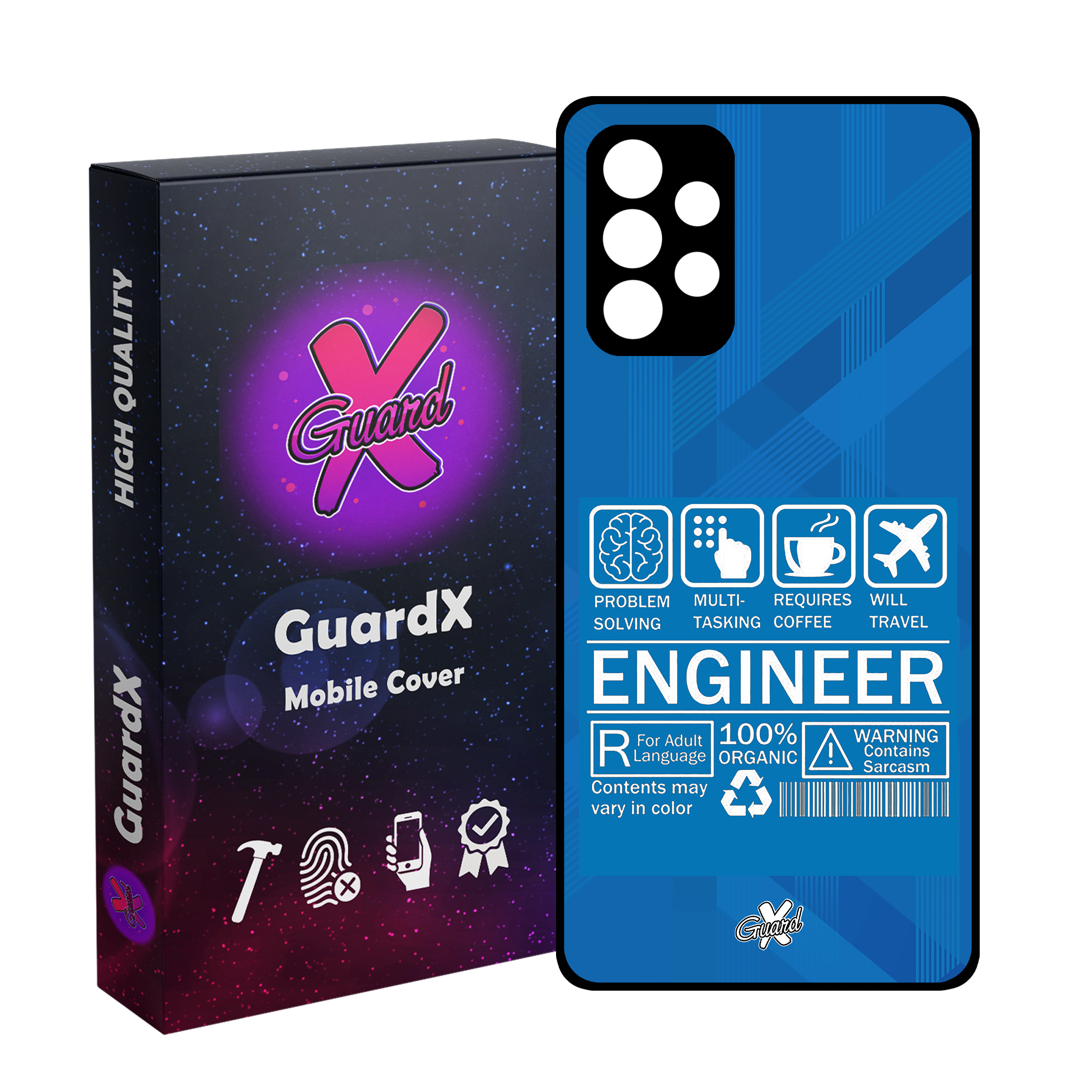 کاور گارد ایکس طرح مهندس مدل Glass10538 مناسب برای گوشی موبایل سامسونگ Galaxy A32 4G