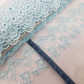 ارگانزا 5 سانت آبی روشن