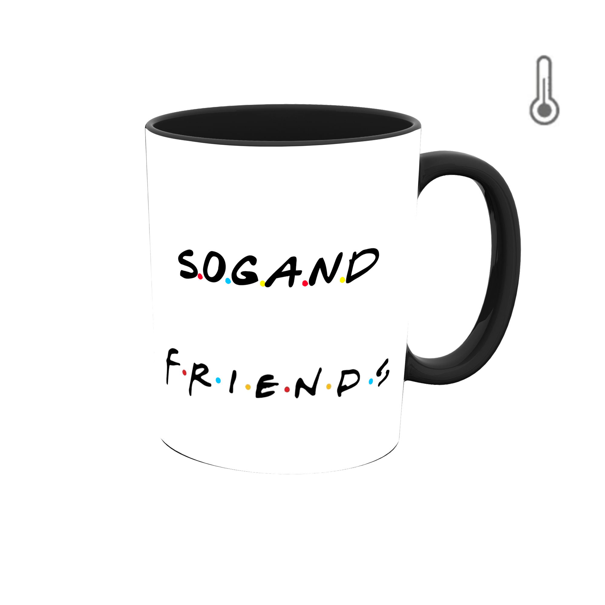ماگ حرارتی طرح اسم سوگند  مدل فرندز friends