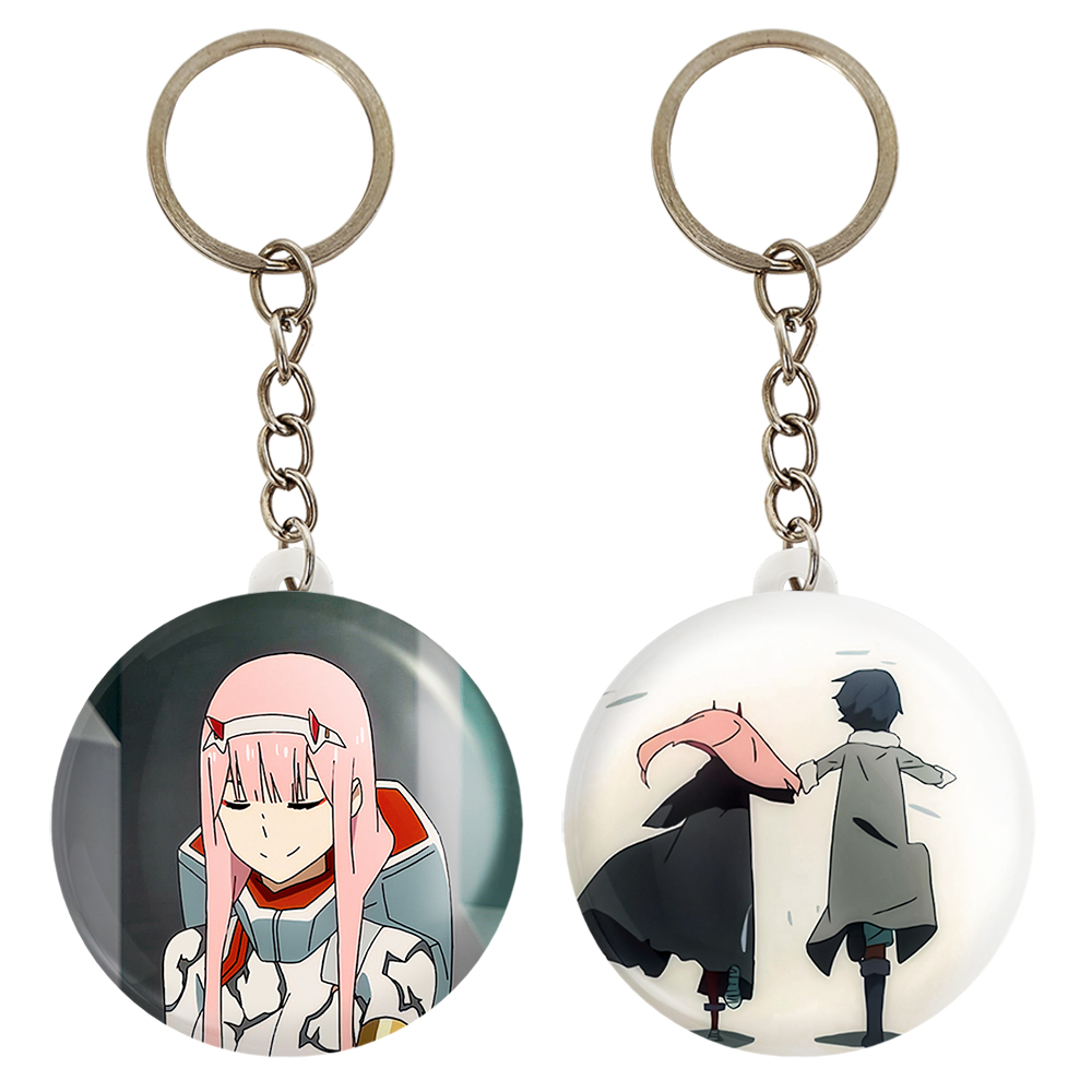 جاکلیدی خندالو مدل هیرو و زیروتو انیمه دارلینگ در فرنکس کد 1201012011 مجموعه 2 عددی