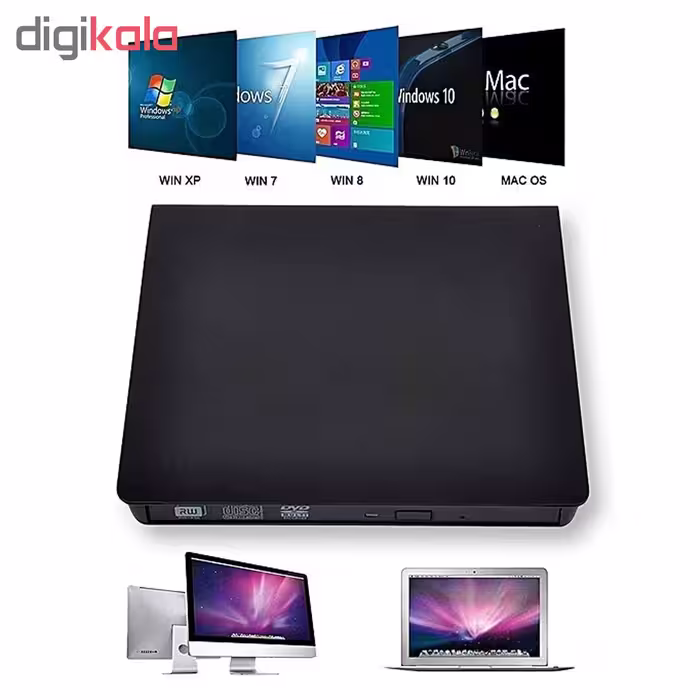 درایو DVD اکسترنال usb3 اکسون مدل pop-up