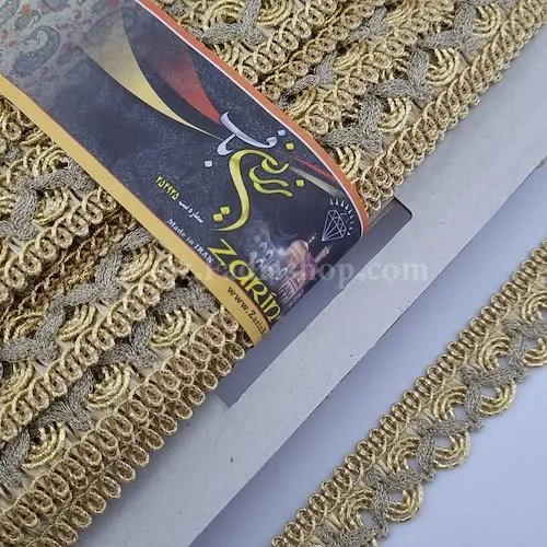 یراق نوار 2 طلایی 385
