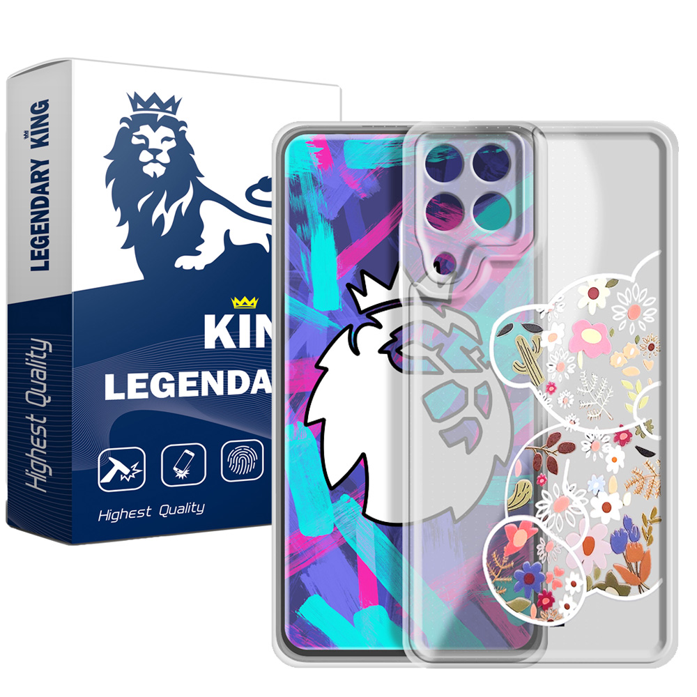 کاور لجندری کینگ مدل خرس گل گلی مناسب برای گوشی موبایل سامسونگ Galaxy A12