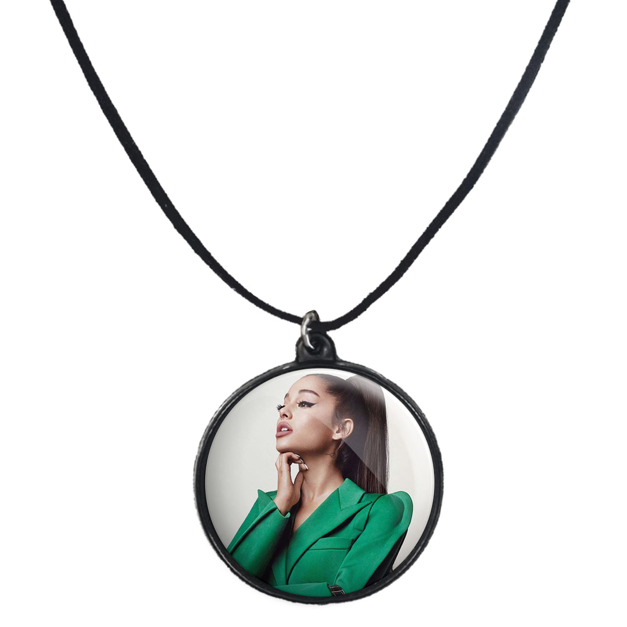 گردنبند پرمانه طرح آریانا گرانده کد pmb.97 مدل دو طرفه