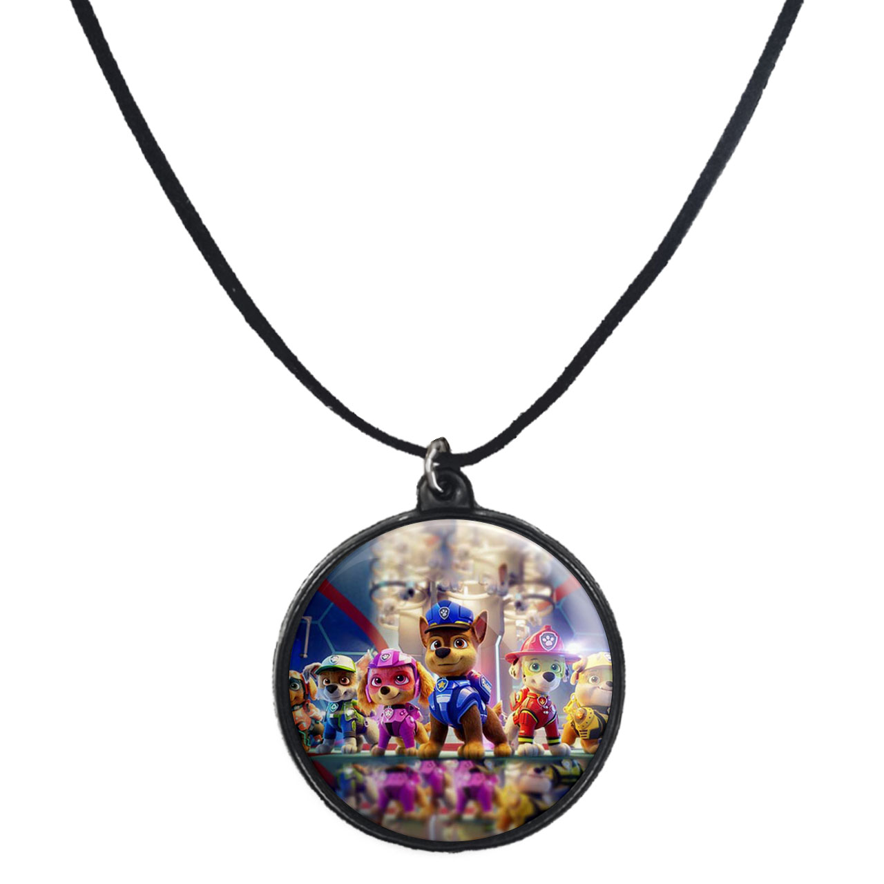 گردنبند پرمانه طرح سگ های نگهبان کد pmb.11770 مدل دو طرفه