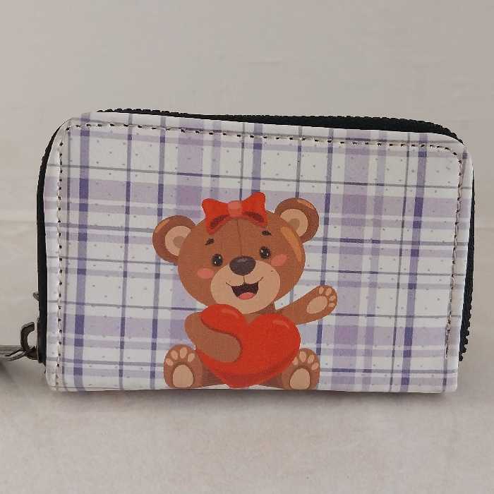 کیف کارت زیپ دار طرح خرس 