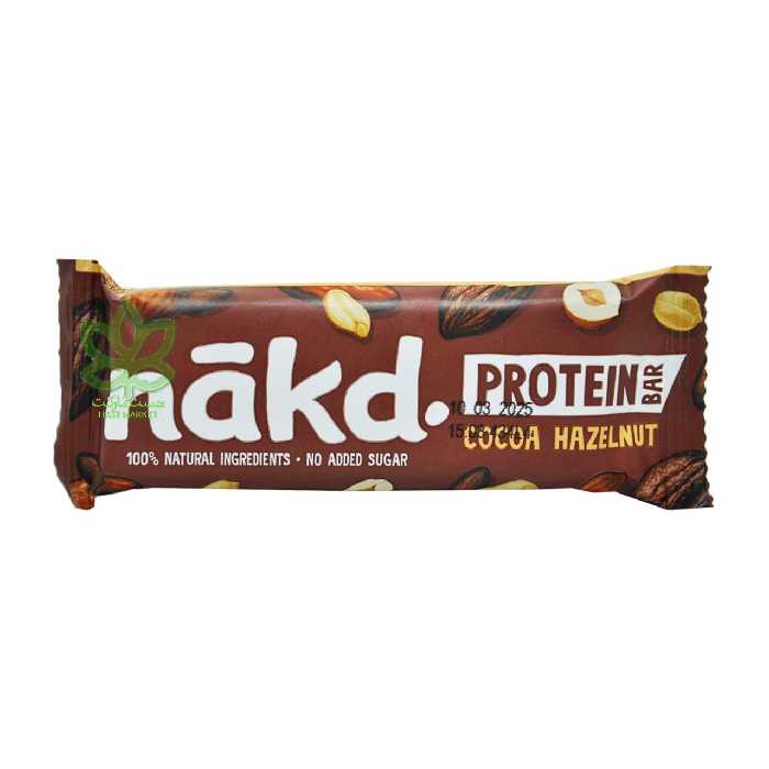 پروتئین بار شکلاتی با مغز آجیل بدون گلوتن و شکر افزوده 45 گرم ناکد - nakd