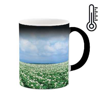 ماگ حرارتی طرح مزرعه گل مدل mgh04396