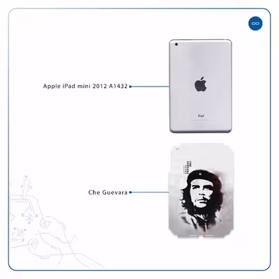 برچسب پوششی ماهوت مدل Che-Guevara مناسب برای تبلت اپل iPad mini 2012 A1432