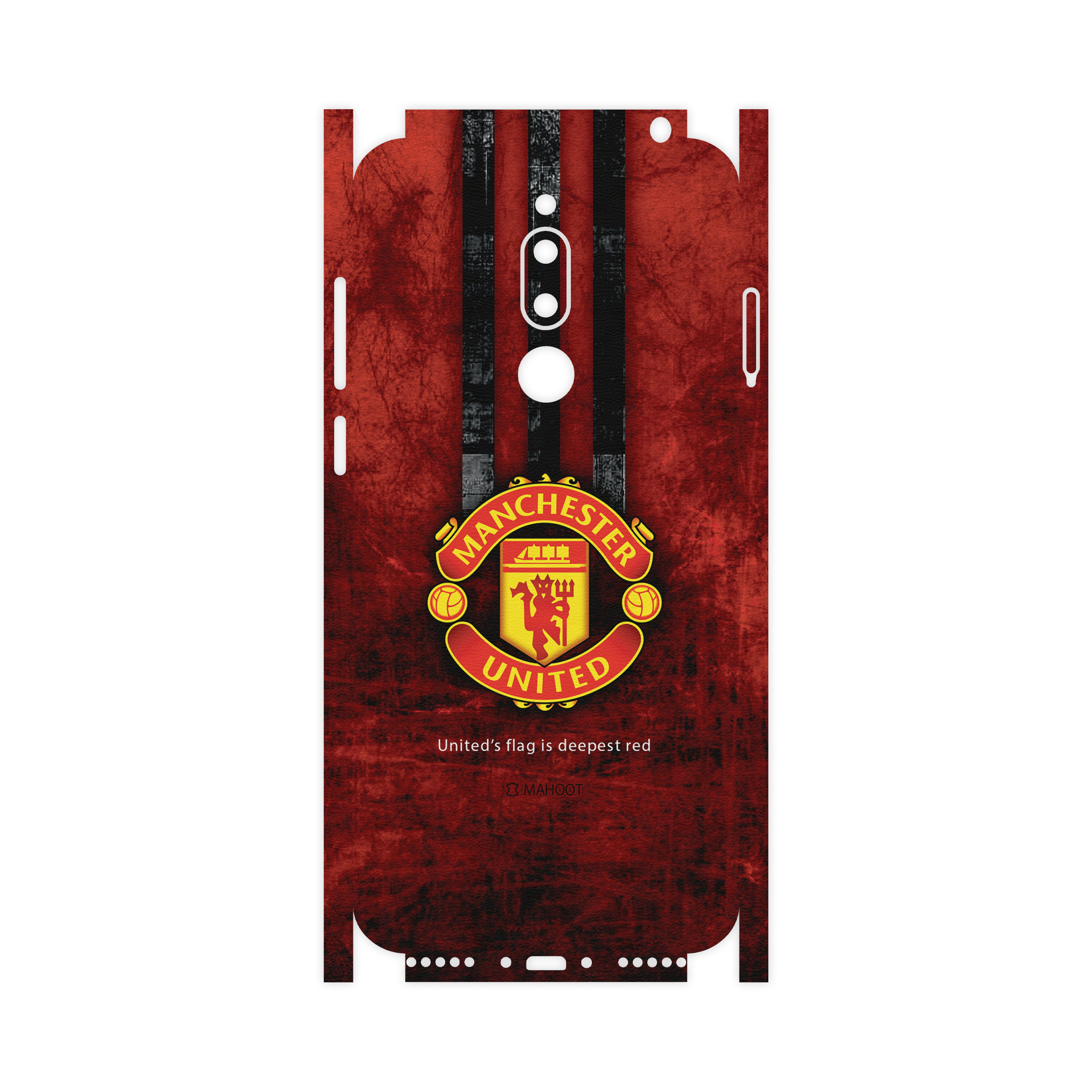 برچسب پوششی ماهوت مدل Manchester-United-FC-FullSkin مناسب برای گوشی موبایل میزو M6T
