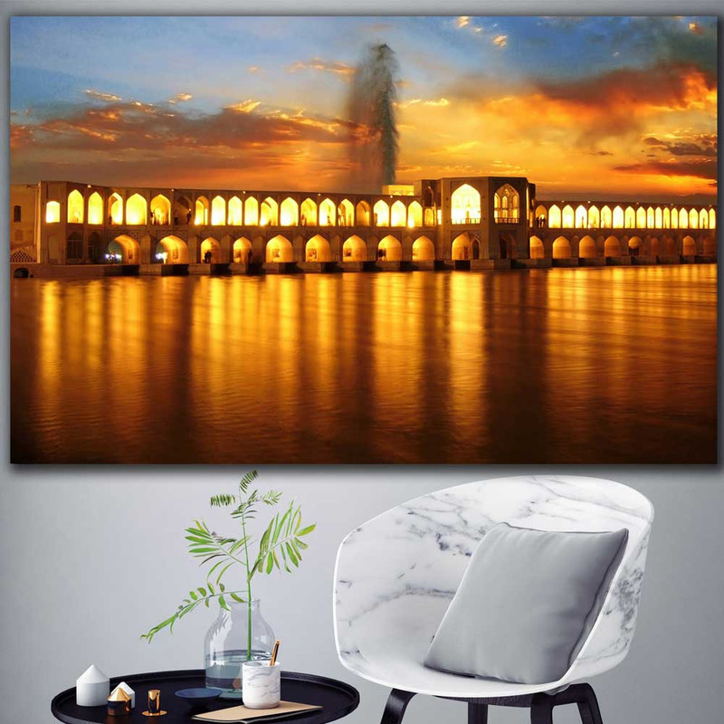 تابلو شاسی طرح شهر اصفهان پل خواجو مدل SA-26547 | دنیای قاب