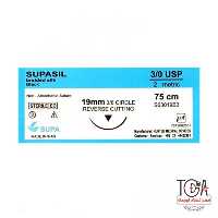 نخ بخیه سیلک 3/0 کات سوزن 19