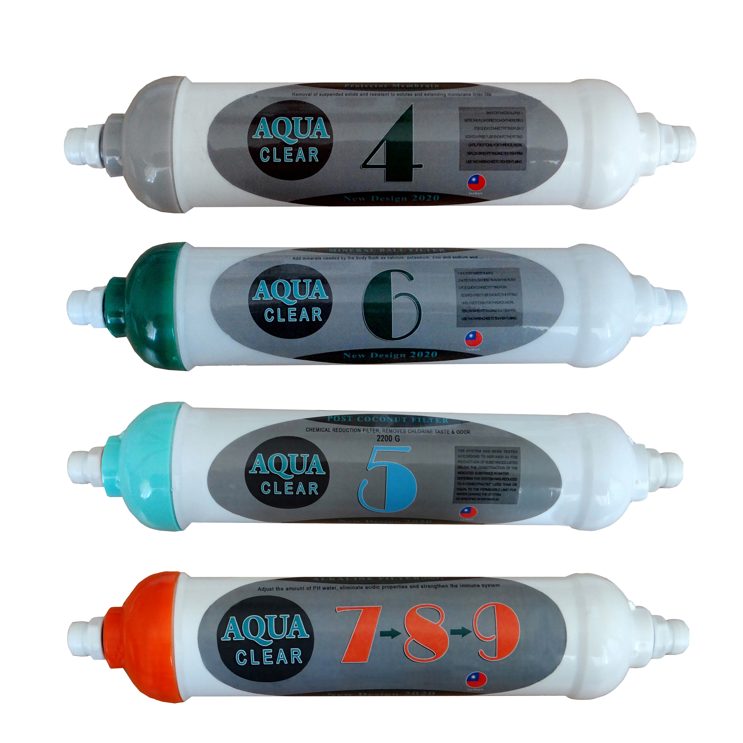  فیلتر دستگاه تصفیه کننده آب آکوآ کلیر مدل SUPERB FILTER - 4GQ مجموعه 4 عددی