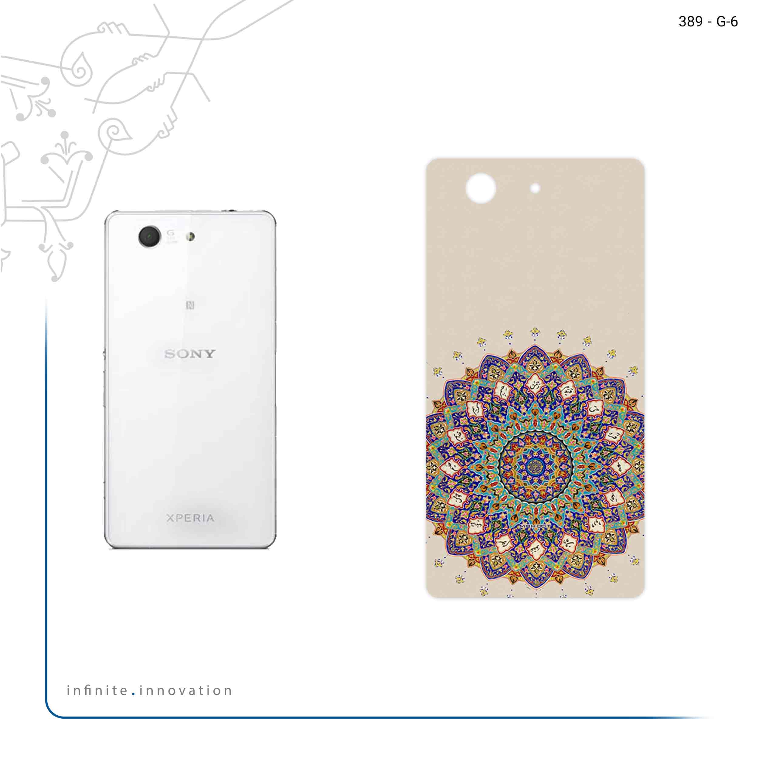 برچسب پوششی ماهوت مدل Art of Illumination 5 مناسب برای گوشی موبایل سونی Xperia Z3 Compact
