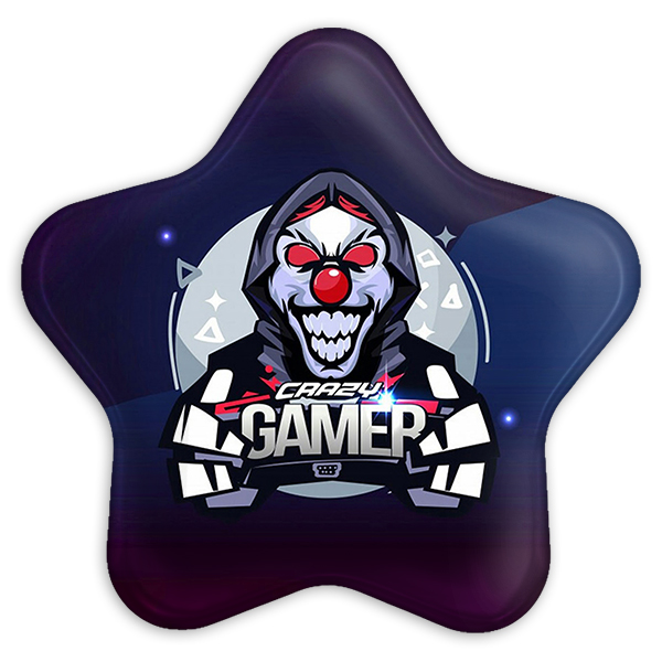 پیکسل خندالو طرح گیمر GAMER مدل ستاره ای کد 3900