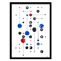 قیمت و خرید تابلو دکوراتیو مدل نقاشی اَشکال انتزاعی کد 0902