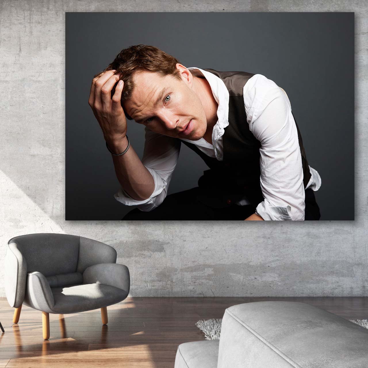 تابلو شاسی طرح Benedict Cumberbatch مدل Artist 0386